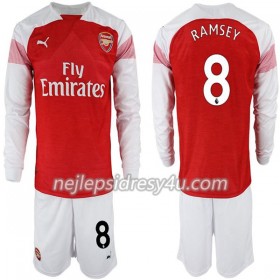 Fotbalový Dres Arsenal Aaron Ramsey 8 Dětské Domácí 2018/19 Dlouhý Rukáv